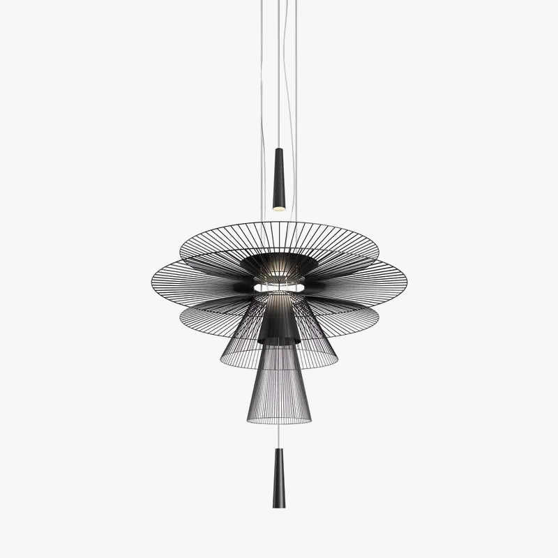 Lustre — De luxe sandyha LED en métal lampe suspendue décorative