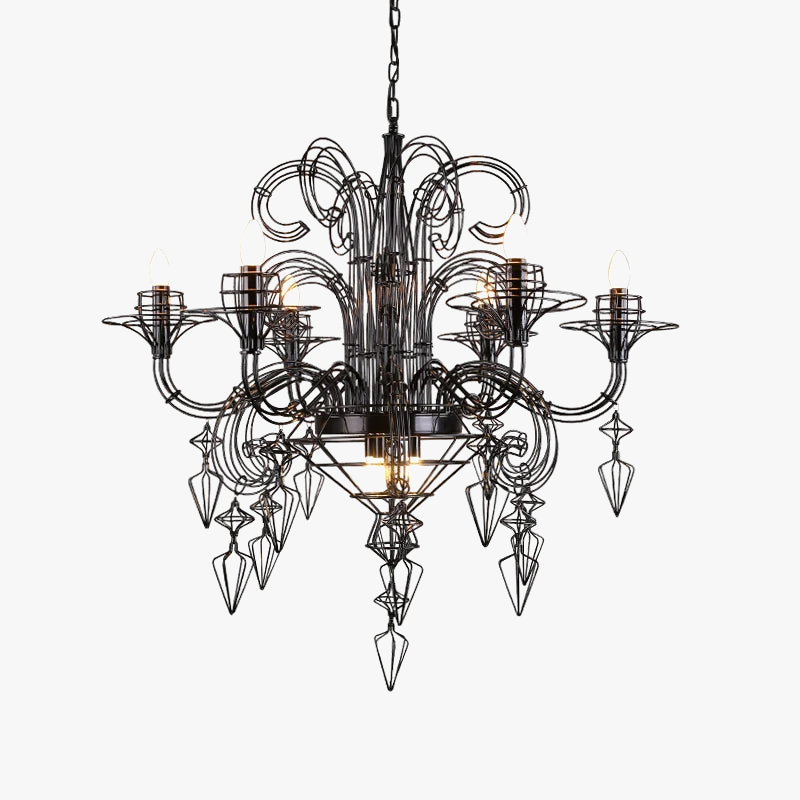 Lustre — Design baroque pour un éclairage élégant et moderne