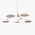 Lustre — Design LED à branches dorées ou noires et cercles Style