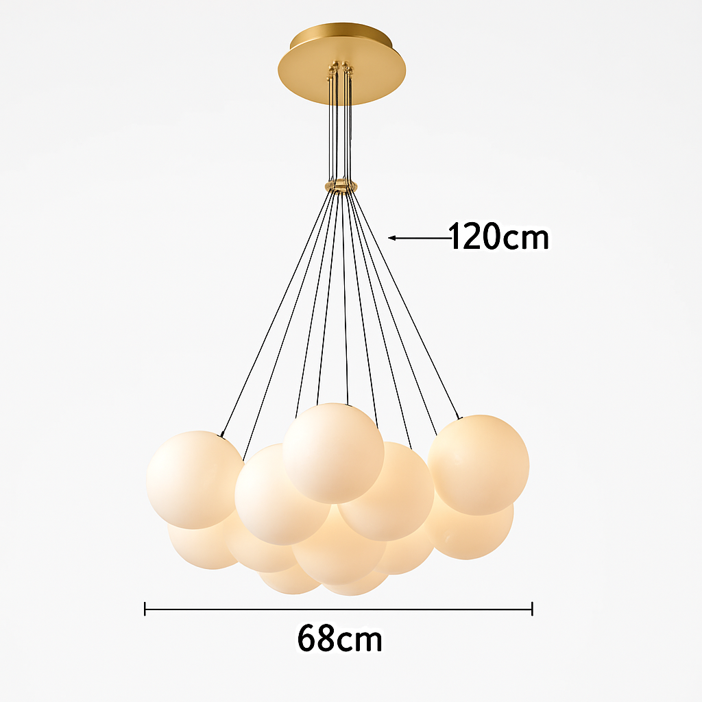 Lustre — Design LED avec boules