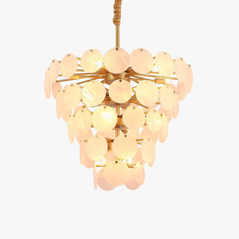 Lustre — Design moderne en agate colorée pour intérieur