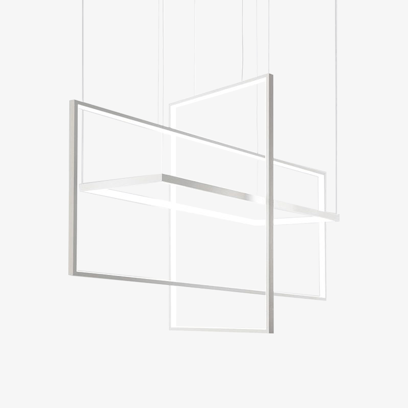 Lustre — Design moderne LED rectangles
