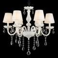Abat-jour — En cristal chandelier avec abat-jour tissu