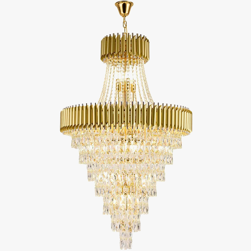Lustre — En cristal de luxe pour éclairage élégant et moderne