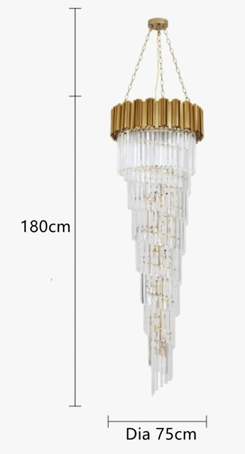 Lustre — En cristal de luxe pour décoration intérieure élégante