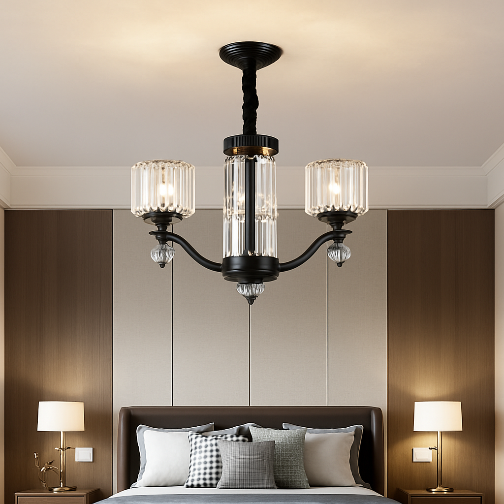 Lustre — En cristal moderne pour éclairage intérieur élégant