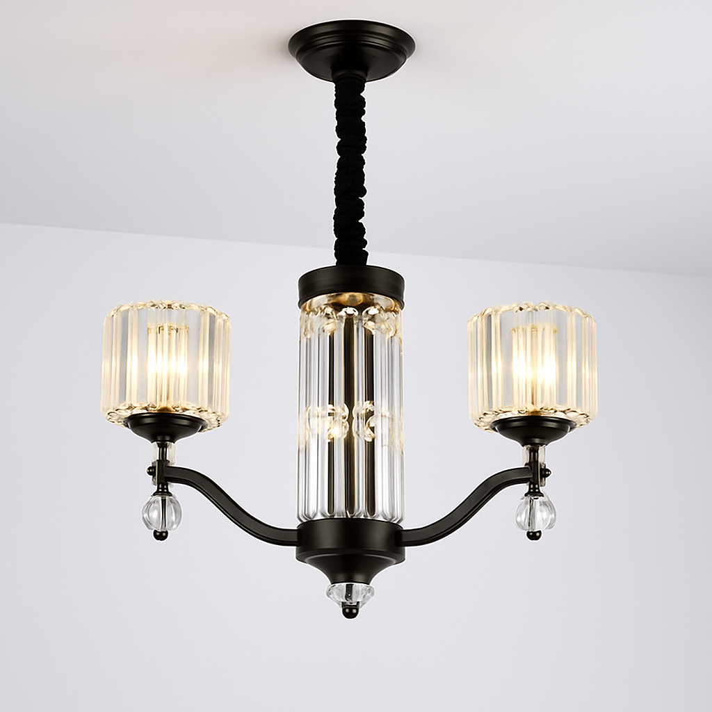 Lustre — En cristal moderne pour éclairage intérieur élégant