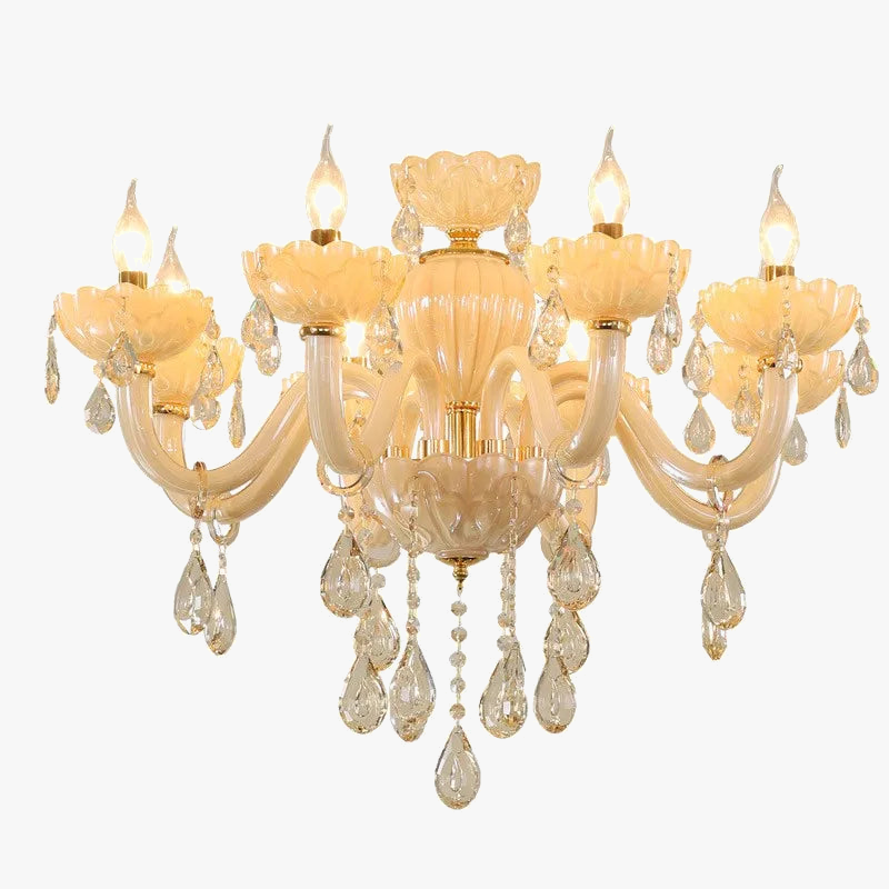 Lustre — En cristal moderne pour décoration intérieure avec éclairage LED