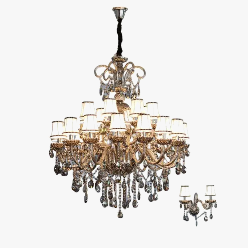 Lustre — En cristal pour éclairage moderne et élégant