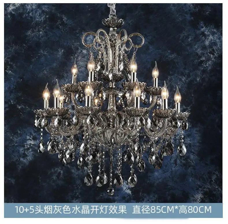 Lustre — En cristal pour éclairage moderne et élégant