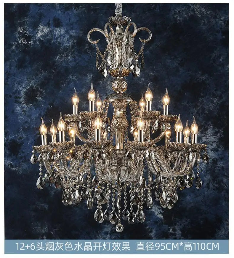 Lustre — En cristal pour éclairage moderne et élégant