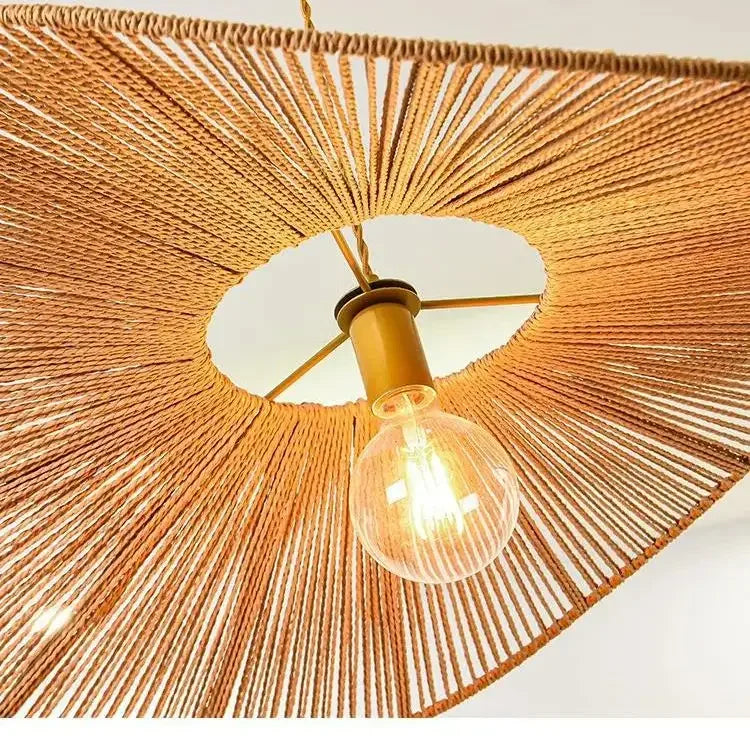 Lustre — En paille tissé style japonais pour décoration intérieure
