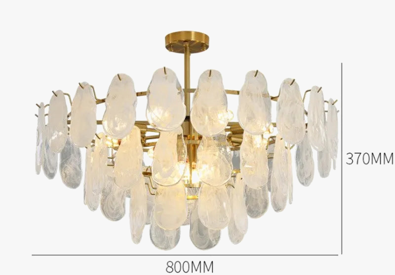 Lustre — En verre de luxe pour éclairage créatif et décoratif