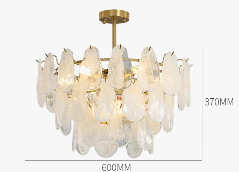 Lustre — En verre de luxe pour éclairage créatif et décoratif
