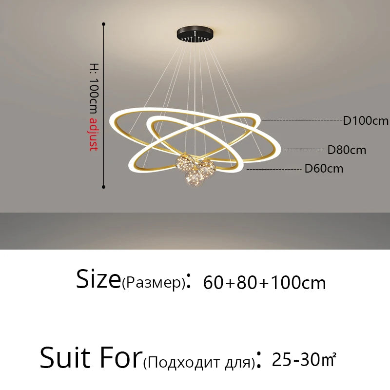 Lustre — En verre étoilé design moderne pour éclairage intérieur