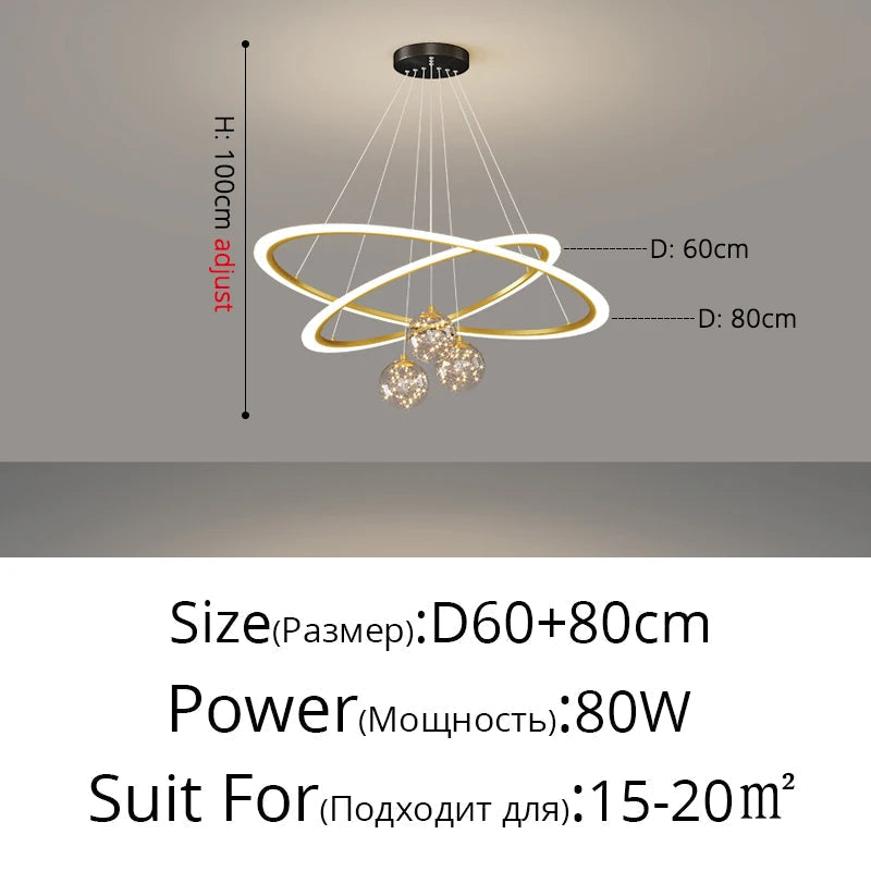 Lustre — En verre étoilé design moderne pour éclairage intérieur