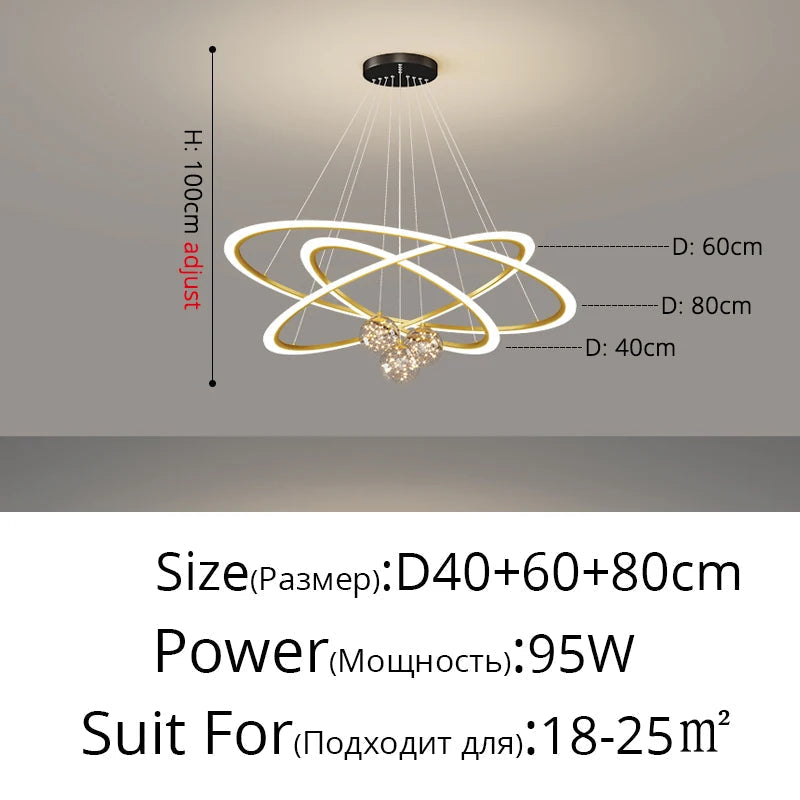 Lustre — En verre étoilé design moderne pour éclairage intérieur
