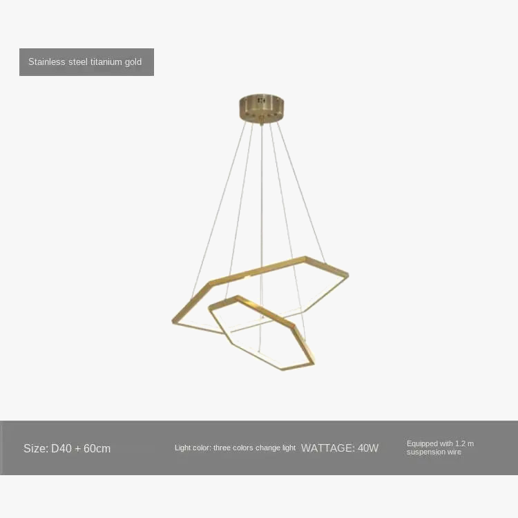 Suspension — Hexagone LED simple moderne luxe suspension