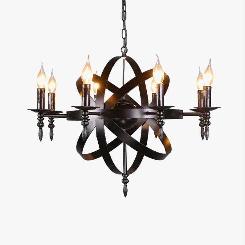 Lustre — Industriel rétro globe en fer style loft américain