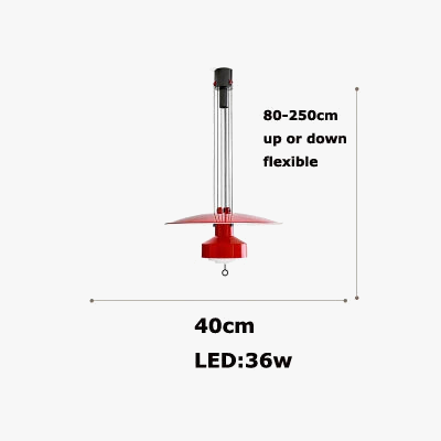 Lustre — Italien flexible en aluminium avec LED dimmable