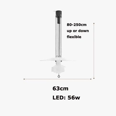 Lustre — Italien flexible en aluminium avec LED dimmable