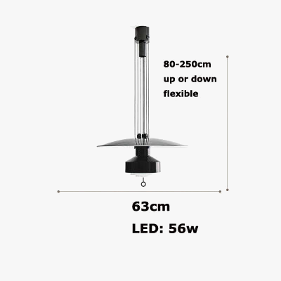 Lustre — Italien flexible en aluminium avec LED dimmable