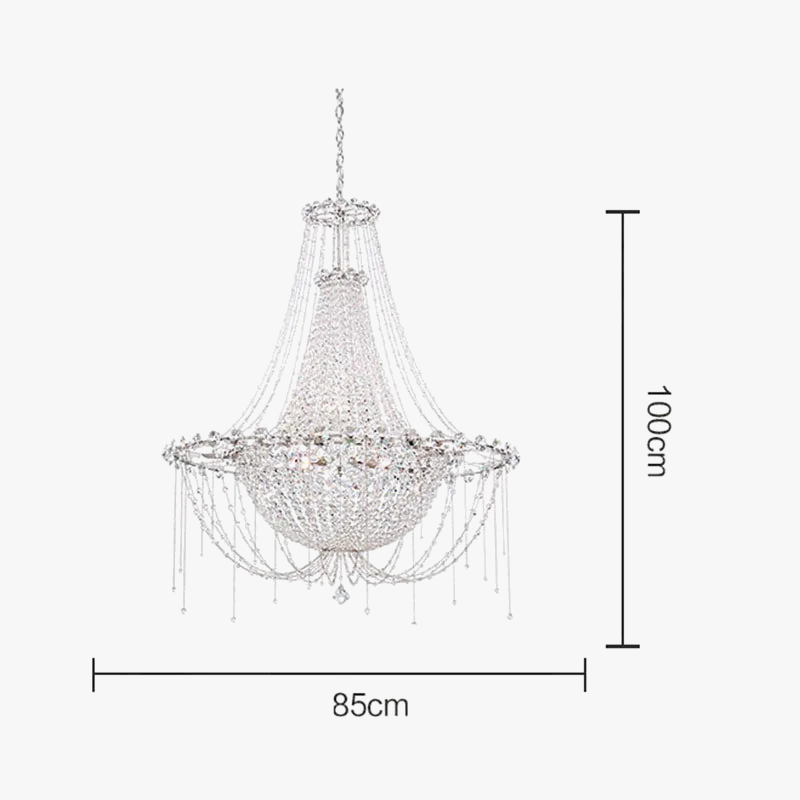 Suspension — K9 luxe en acier inoxydable LED suspension moderne
