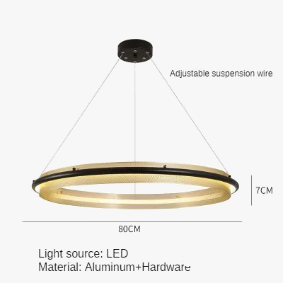 Lustre — LED circulaire de luxe design moderne décoratif