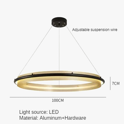 Lustre — LED circulaire de luxe design moderne décoratif