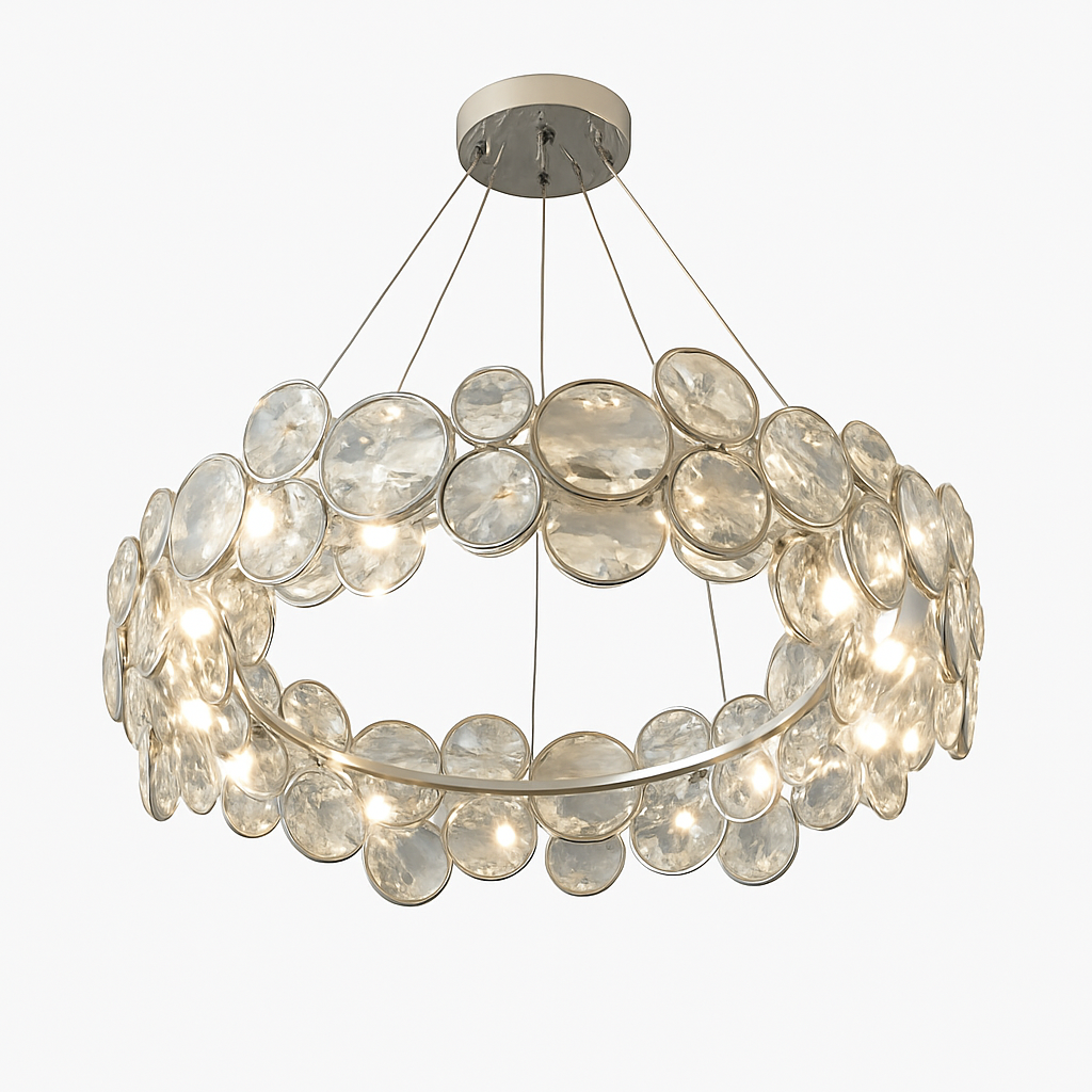 Lustre — LED cristal salon moderne chambre romantique salle manger