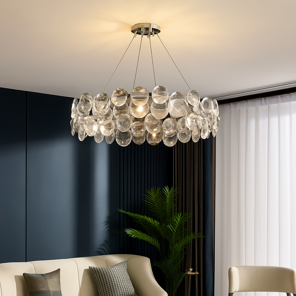 Lustre — LED cristal salon moderne chambre romantique salle manger