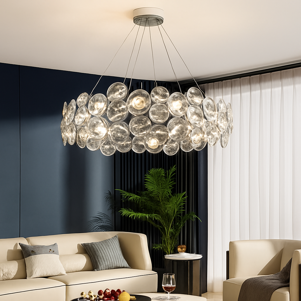 Lustre — LED cristal salon moderne chambre romantique salle manger