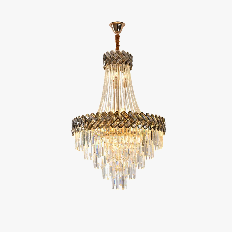 Lustre — LED en cristal design moderne pour villa duplex