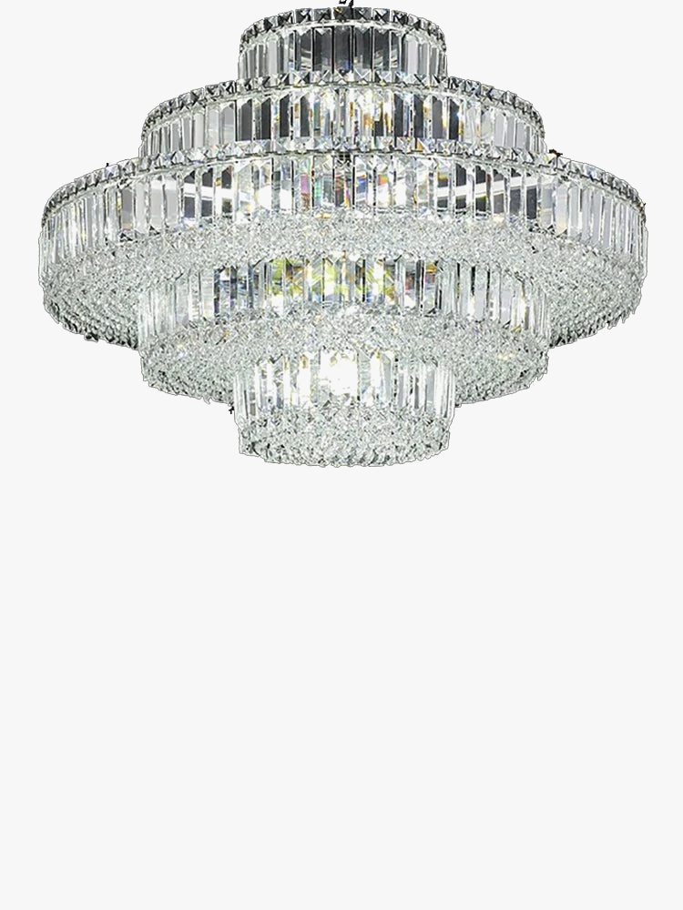 Lustre — LED en cristal k9 rétro moderne de luxe