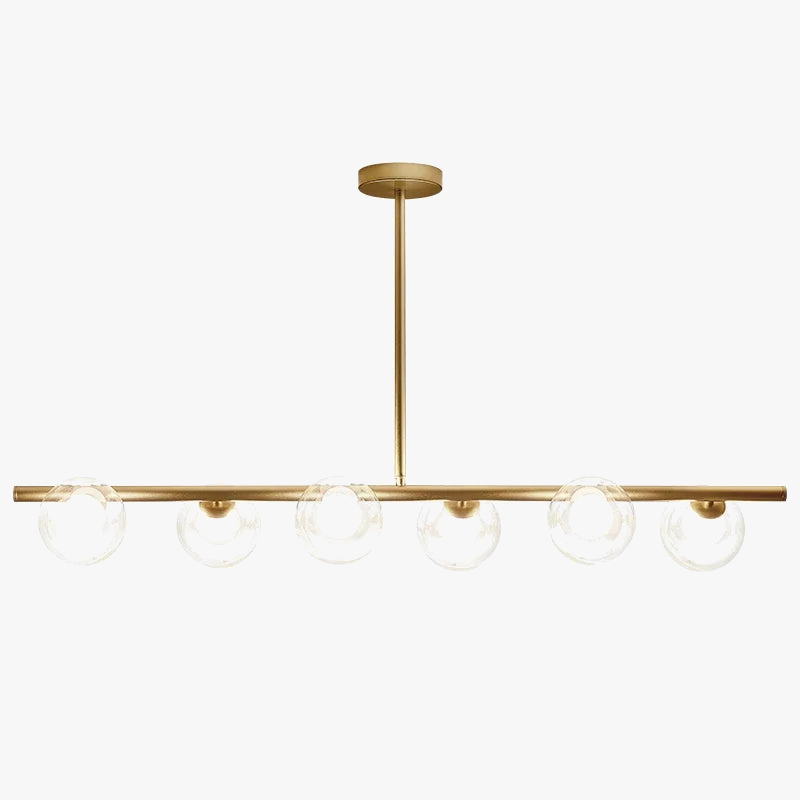 Lustre — LED moderne avec lampes à billes en verre nordique