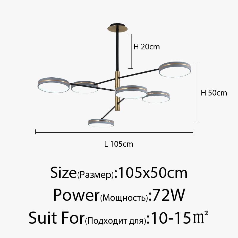 Lustre — LED moderne décoration tuyau érigé éclairage intérieur