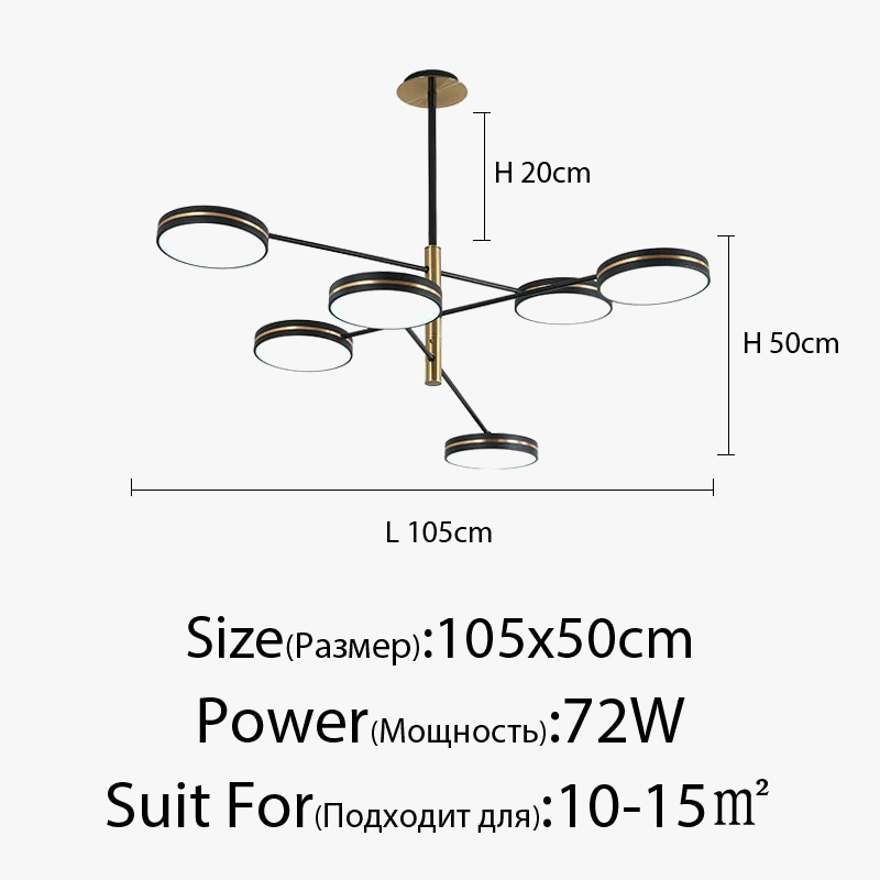 Lustre — LED moderne décoration tuyau érigé éclairage intérieur