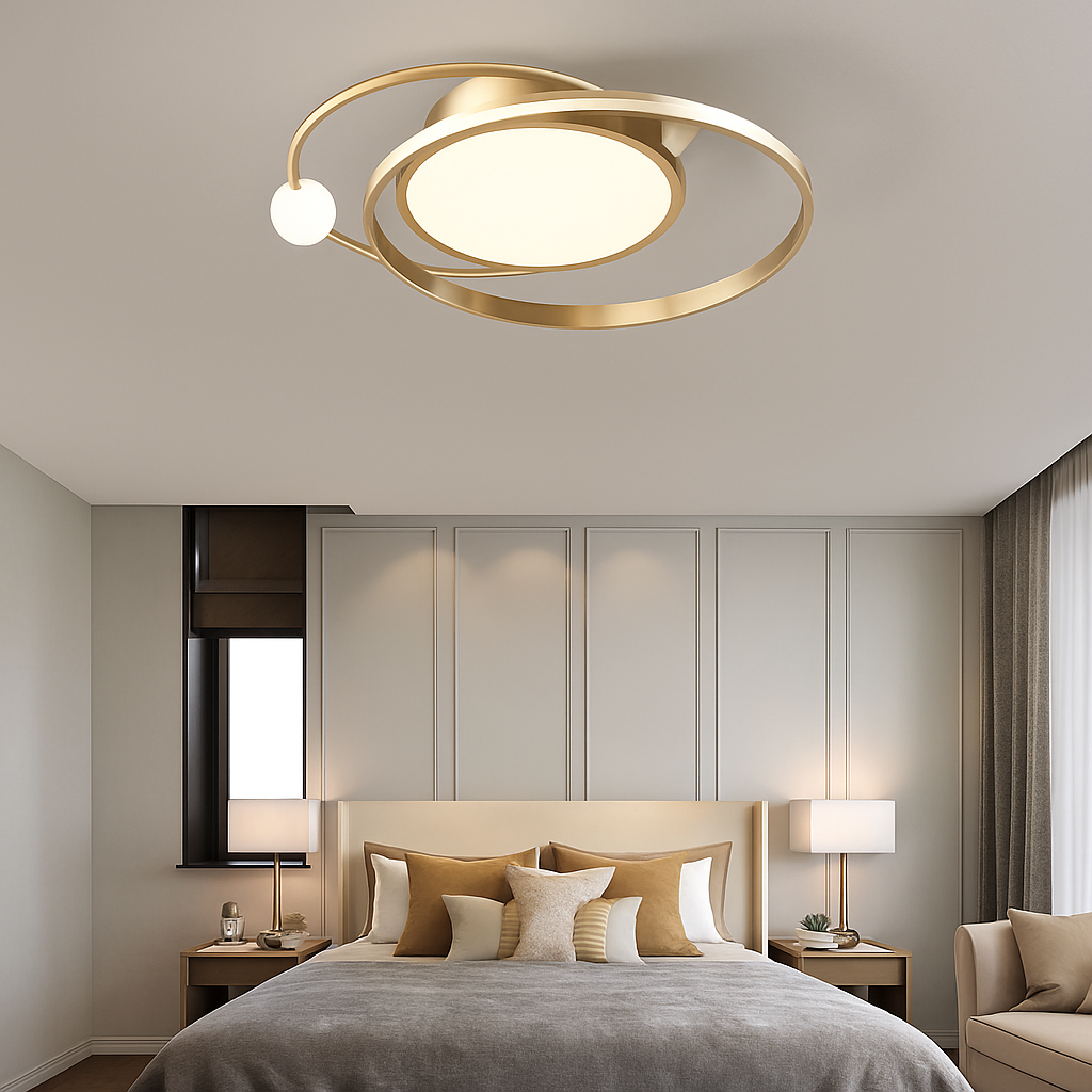 Lustre Led moderne plafonniers simples chambre chevet cuisine plafonnier étude éclairage intérieur à intensité variable Roxane Orée - Esprit Contemporain & Décor Élégant