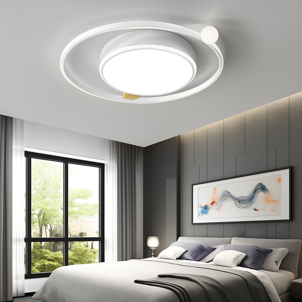 Lustre Led moderne plafonniers simples chambre chevet cuisine plafonnier étude éclairage intérieur à intensité variable Roxane Orée - Esprit Contemporain & Décor Élégant