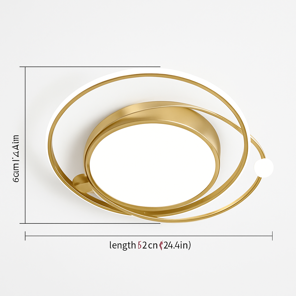 Lustre Led moderne plafonniers simples chambre chevet cuisine plafonnier étude éclairage intérieur à intensité variable Roxane Orée - Esprit Contemporain & Décor Élégant