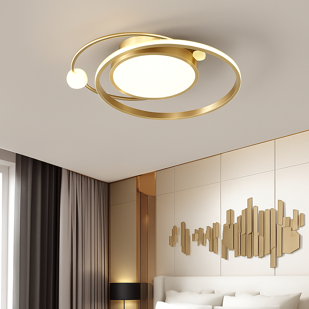 Lustre Led moderne plafonniers simples chambre chevet cuisine plafonnier étude éclairage intérieur à intensité variable Roxane Orée - Esprit Contemporain & Décor Élégant