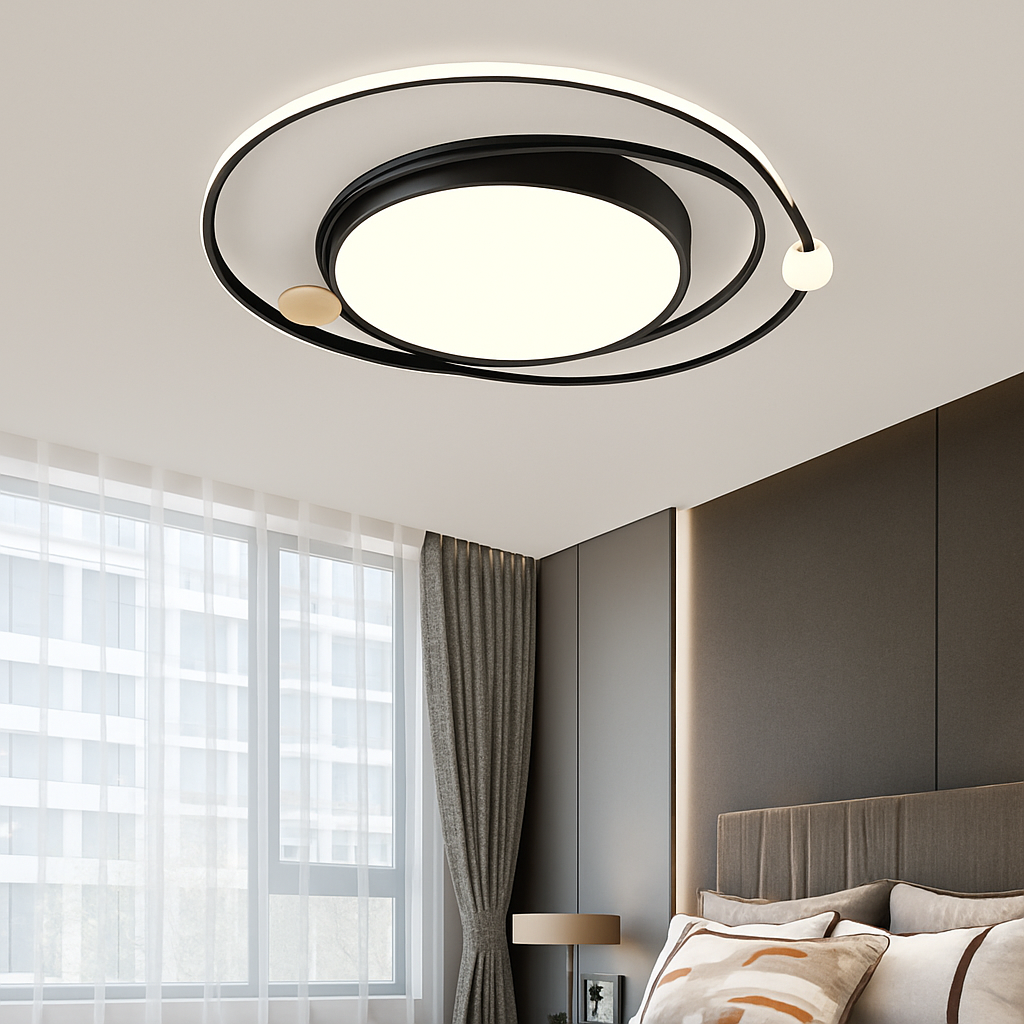 Lustre Led moderne plafonniers simples chambre chevet cuisine plafonnier étude éclairage intérieur à intensité variable Roxane Orée - Esprit Contemporain & Décor Élégant