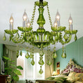 Plafonnier — Majestueux vert style plafonnier vintage