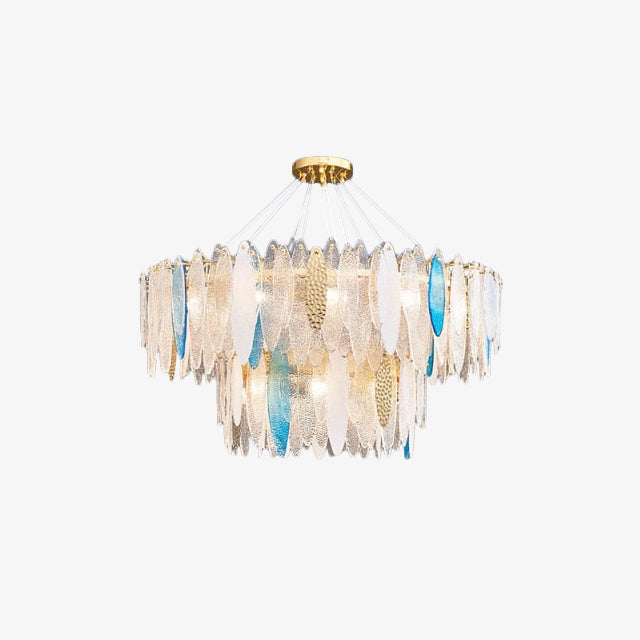 Lustre — Moderne avec lames en verre luxury Valentina