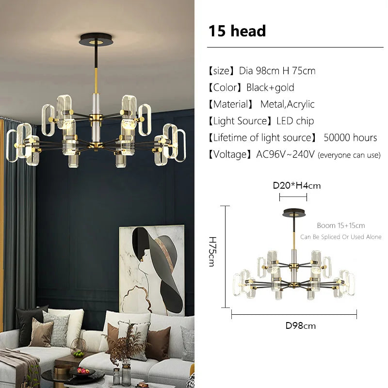 Lustre — Moderne créatif luxe pour éclairage d'ambiance