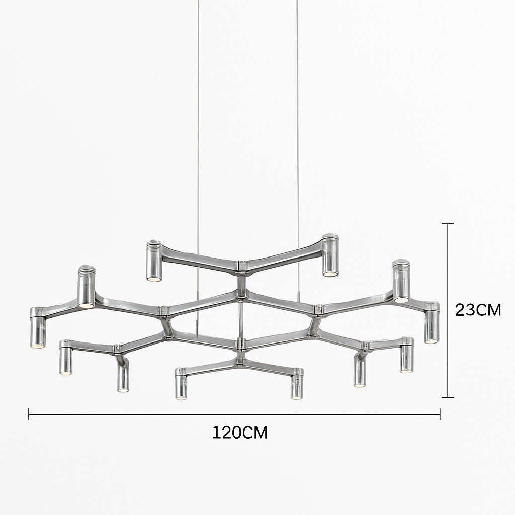 Lustre — Moderne de luxe en métal éclairage suspendu réglable
