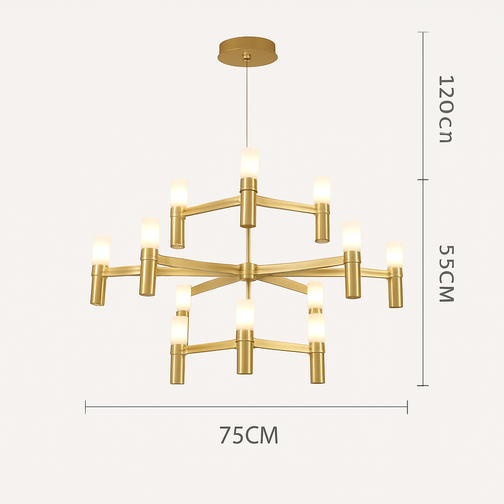 Lustre — Moderne de luxe en métal éclairage suspendu réglable