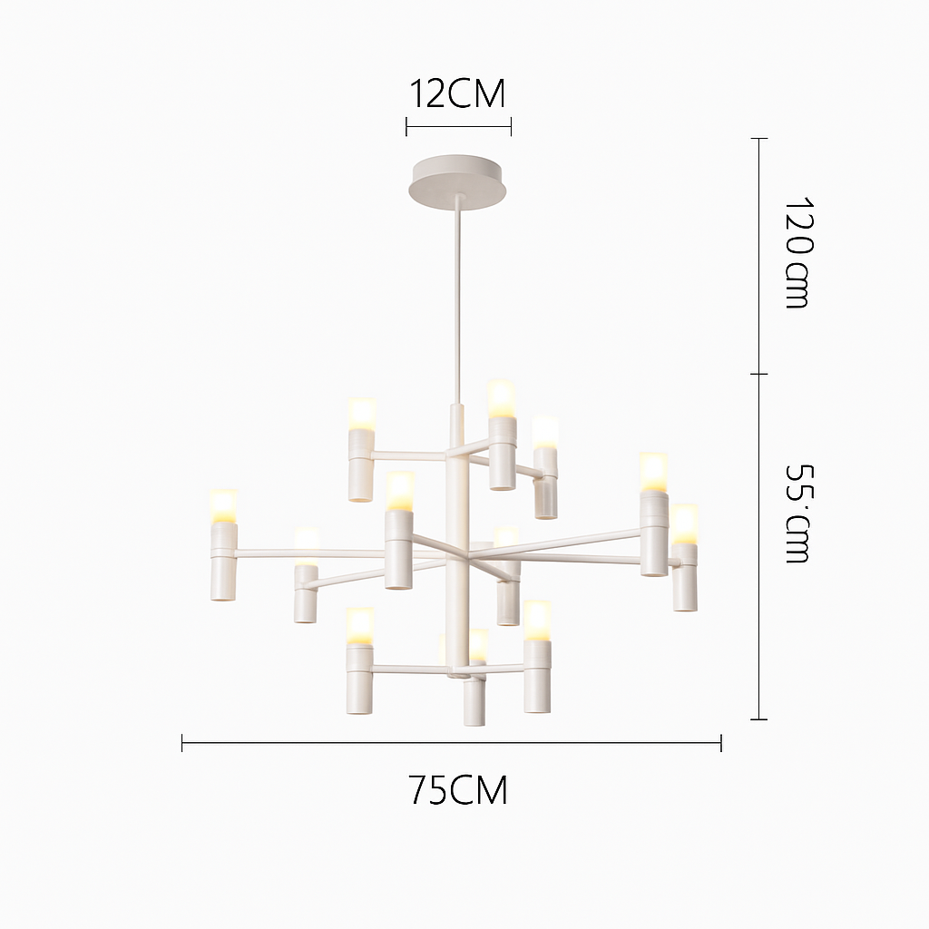 Lustre — Moderne de luxe en métal éclairage suspendu réglable