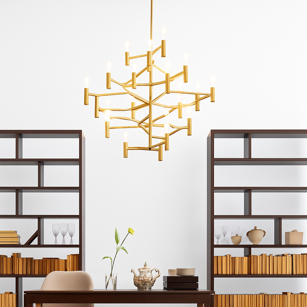 Lustre — Moderne de luxe en métal éclairage suspendu réglable
