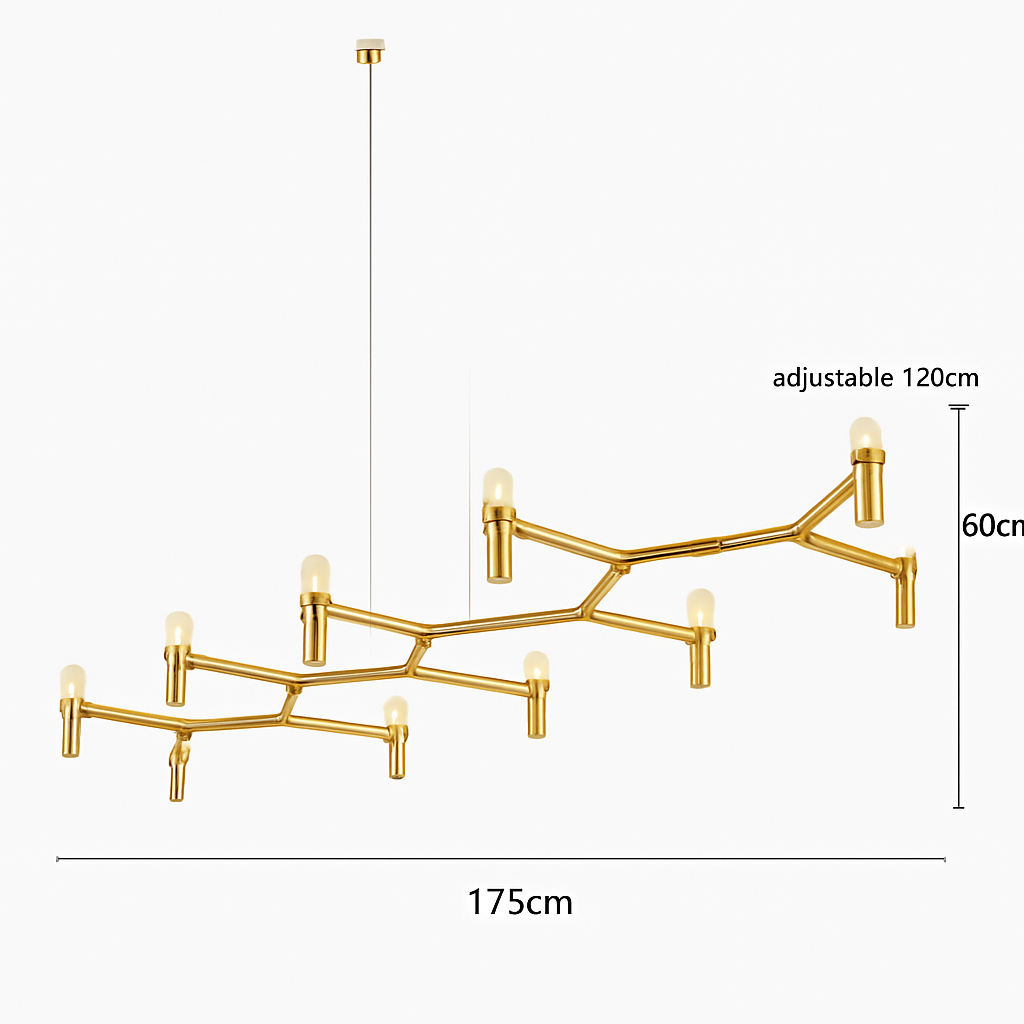 Lustre — Moderne de luxe en métal éclairage suspendu réglable